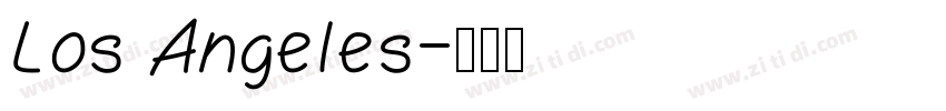Los Angeles字体转换